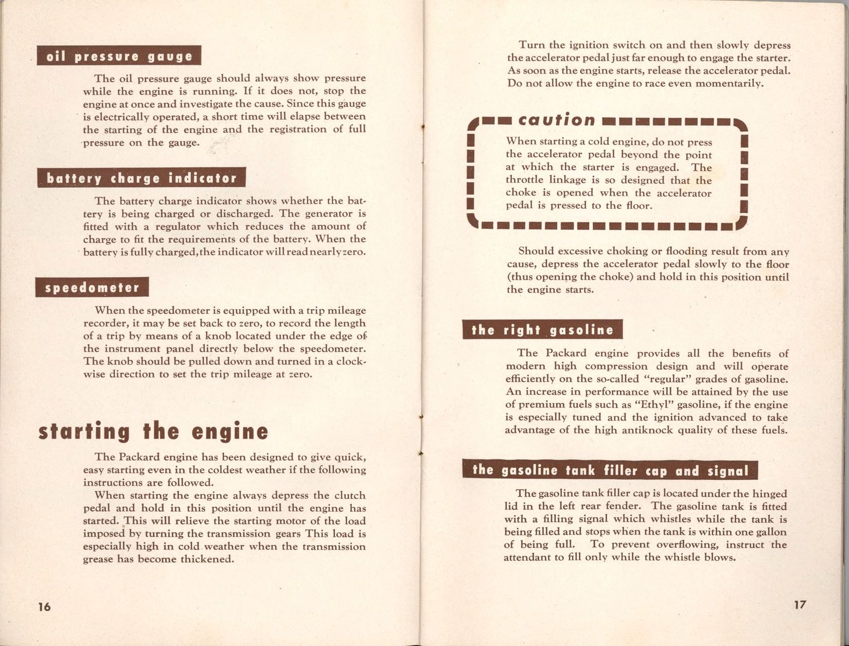 1948 Packard Owners Manual Page 16